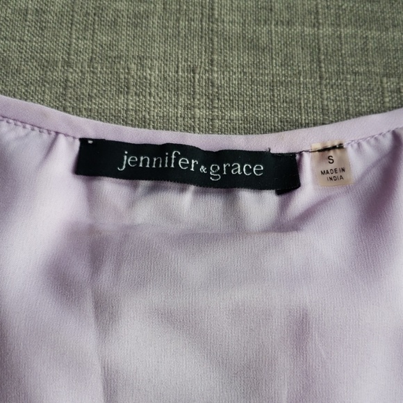 Jennifer & Grace Purple Silk Blouse - Picture 4 of 7